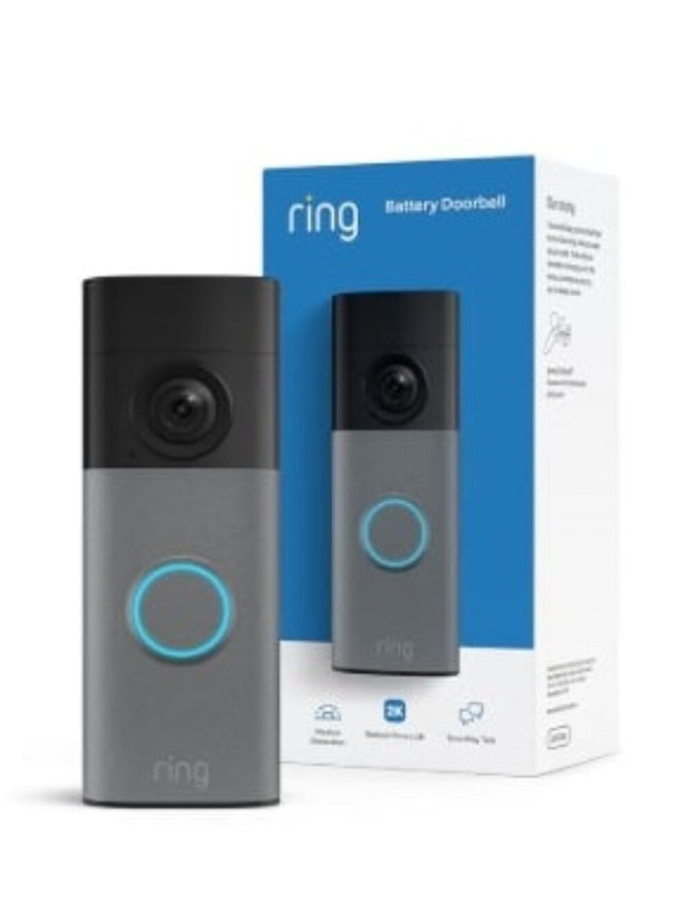 BNIB Ring Battery Doorbell 2K (newest model) Retinal 2K with Wide-Angle Video